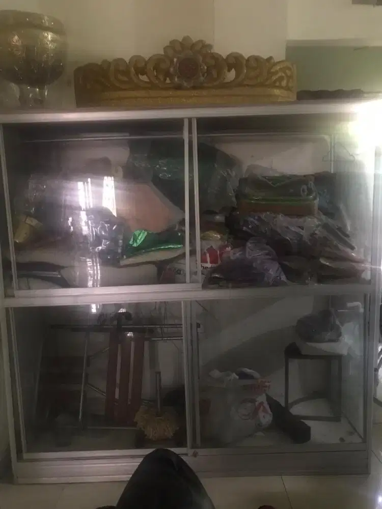 Di jual Lemari Baju Aluminium 3 unit pintu geser