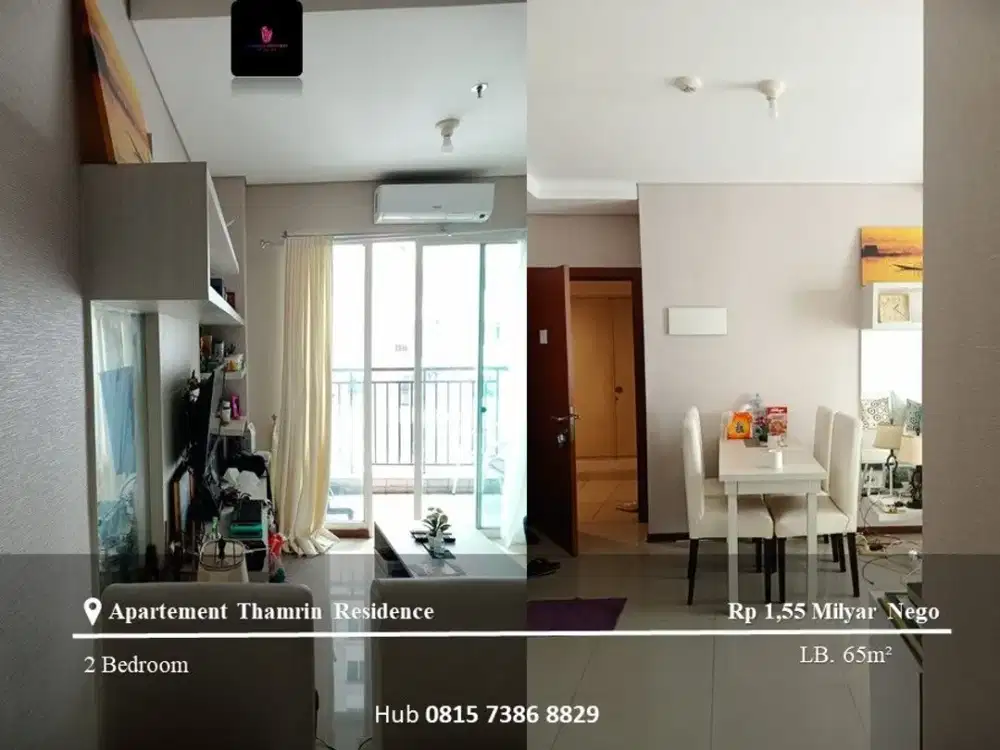 Dijual Apartement Thamrin Residence Mid Floor 2BR FF