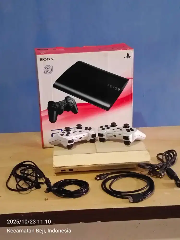 Jual ps3 super slim 500GB lengkap
