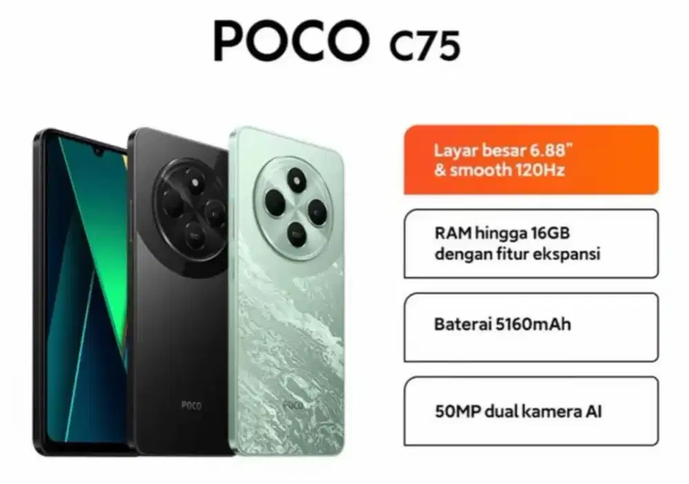 New Poco C75 6/128GB (Resmi)