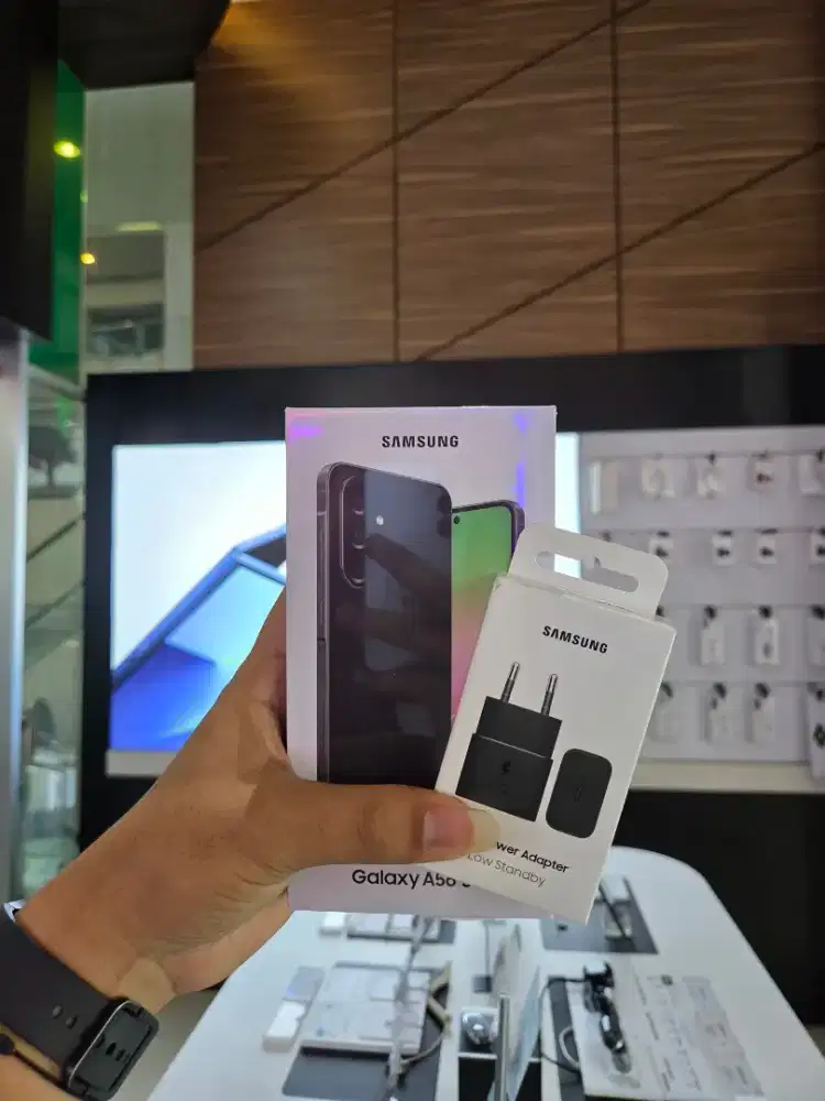 FREE ADAPTOR 25W! SAMSUNG A56 12/256 SEGEL GARANSI SEIN BISA COD