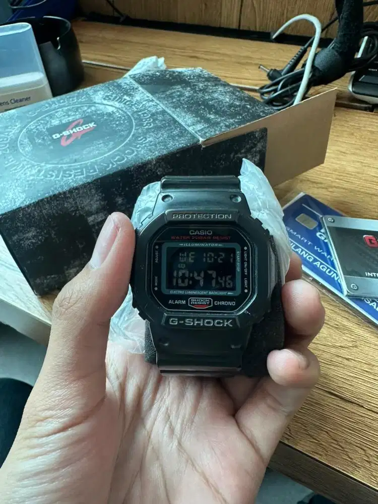 Casio G Shock DW5600 Black Red