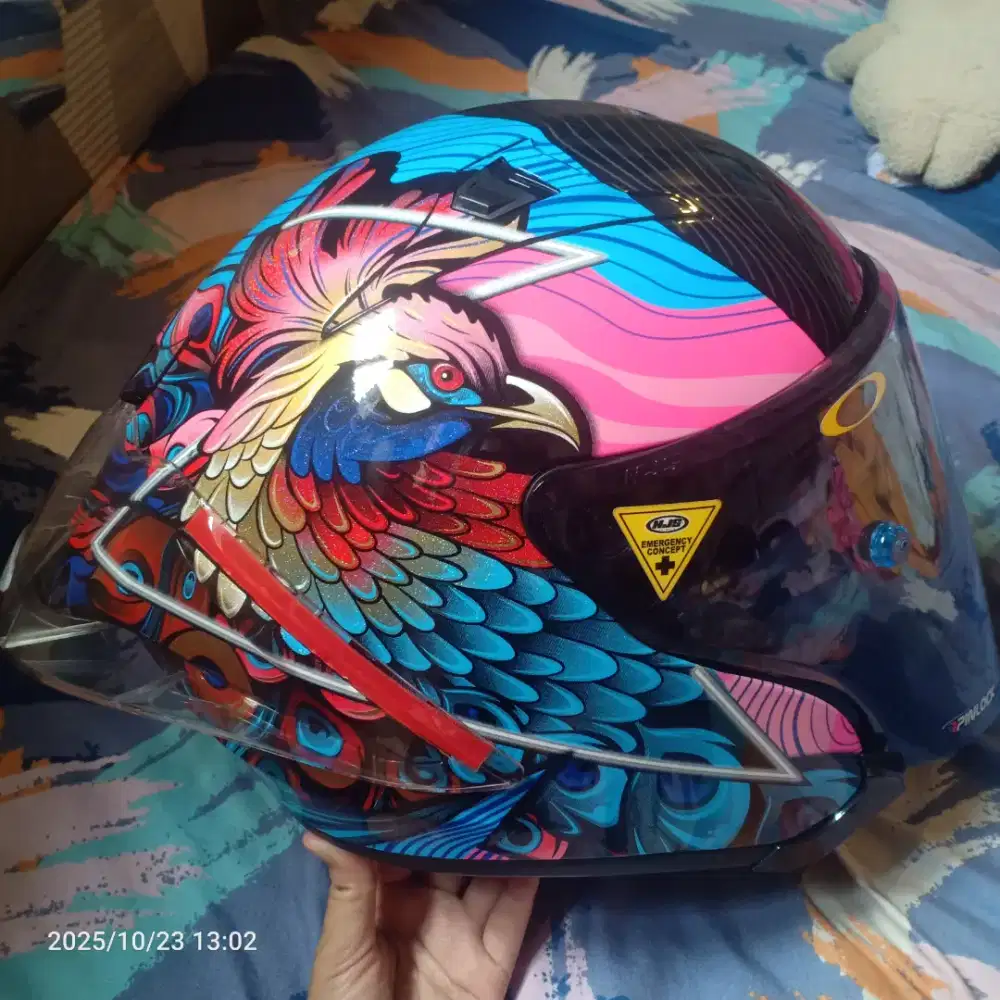 Helm njs motif merak