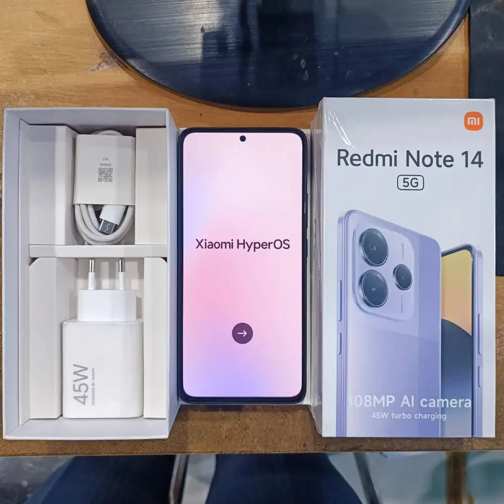 Xiaomi Redmi Note 14 5G 8/256 Black, Mulus