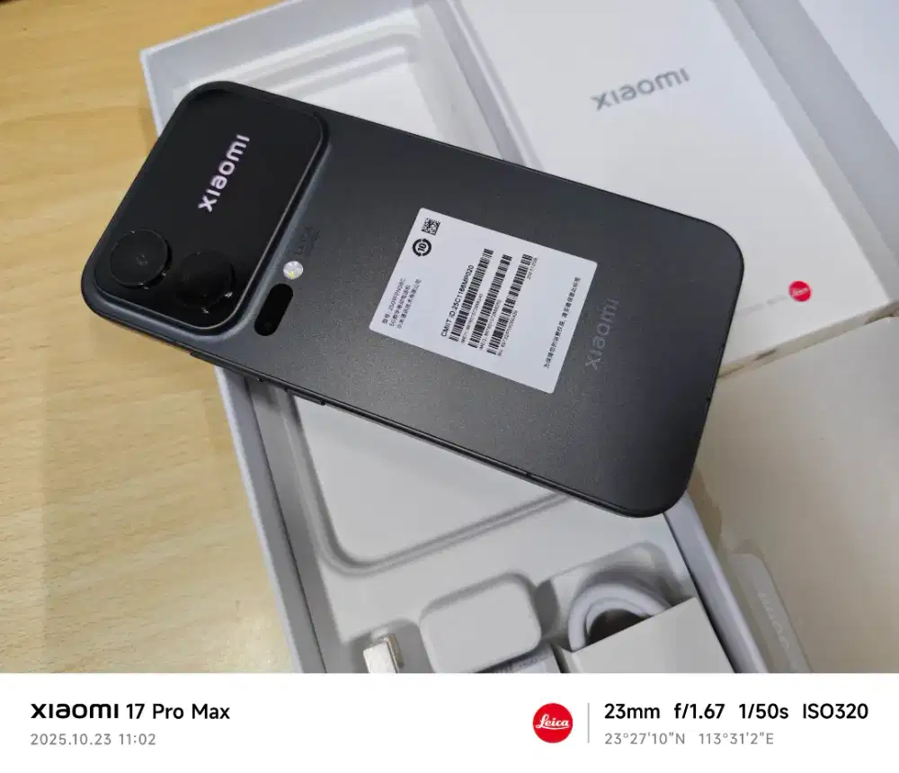 XIAOMI 17 PRO MAX BLACK 16GB/512GB BARU BUKA BOX BEACUKAI