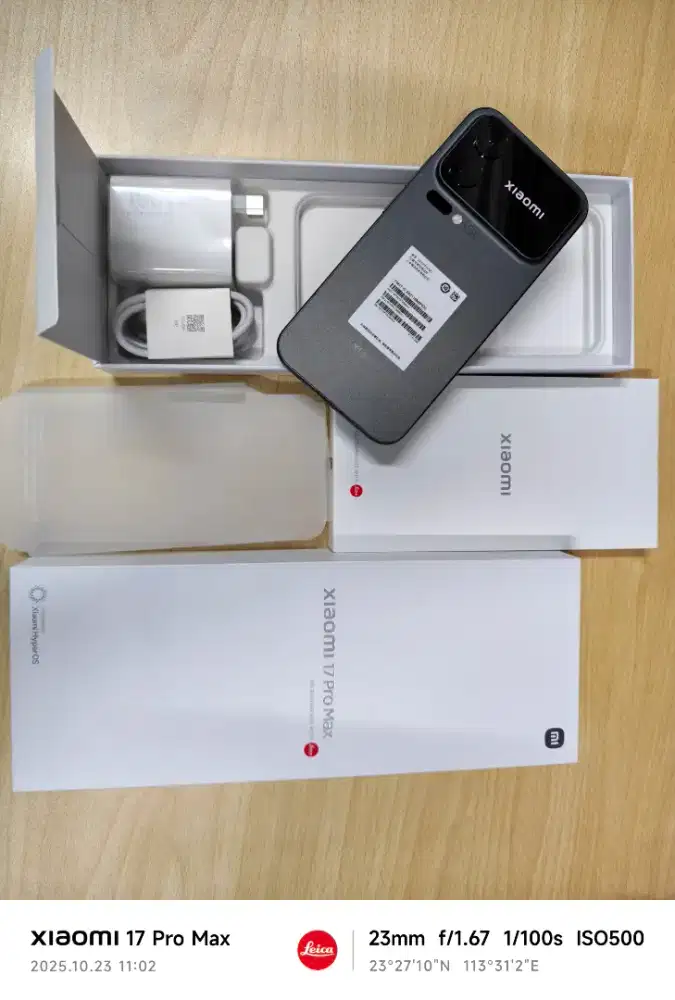 XIAOMI 17 PRO MAX 16GB/512GB BLACK BARU BUKA BOX