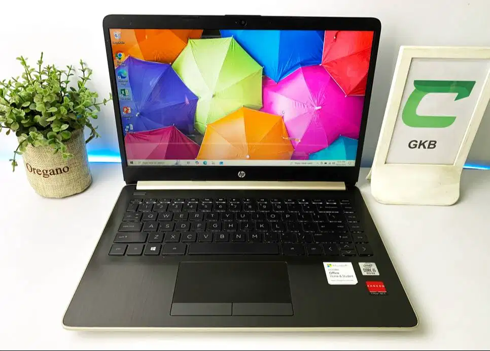Laptop HP 14s core i5 Generasi 10 dual VGA Gaming Editing 3D Render au