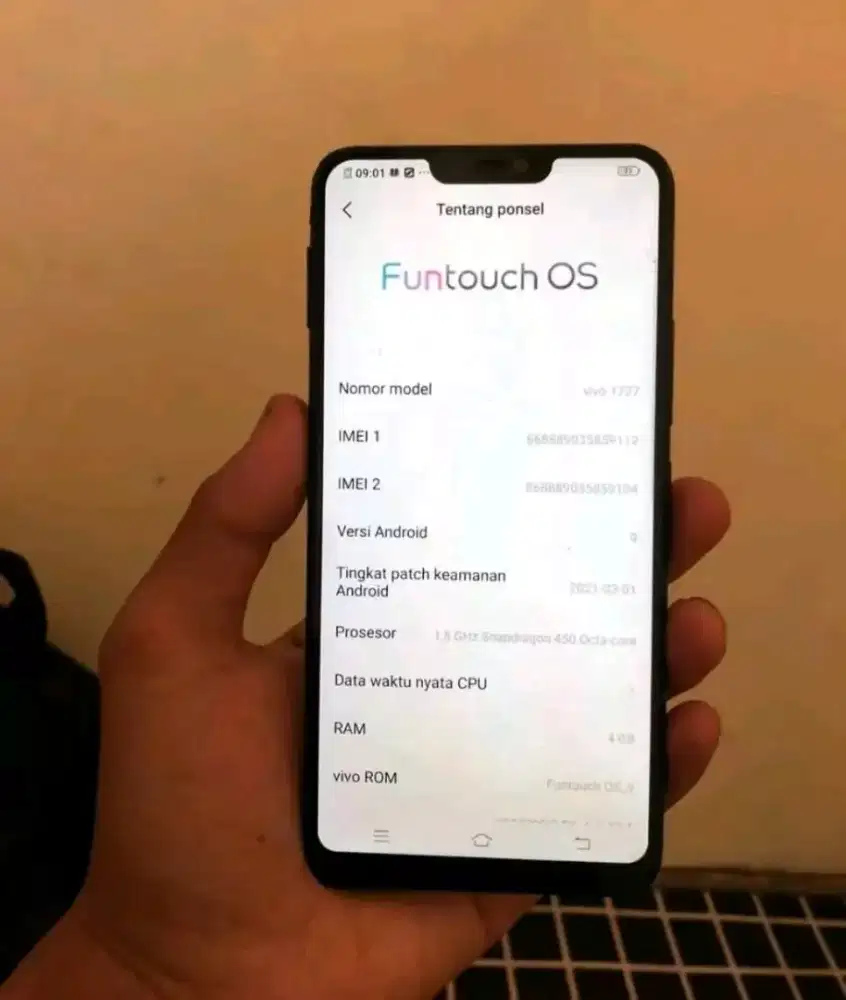 Vivo v9 4/64 ori resmi