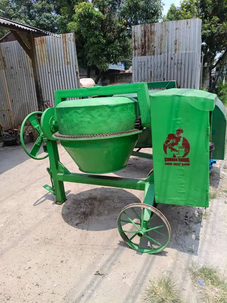 Jual Mesin Molen Beton Iron Globe Kondisi Mulus Siap Pakai