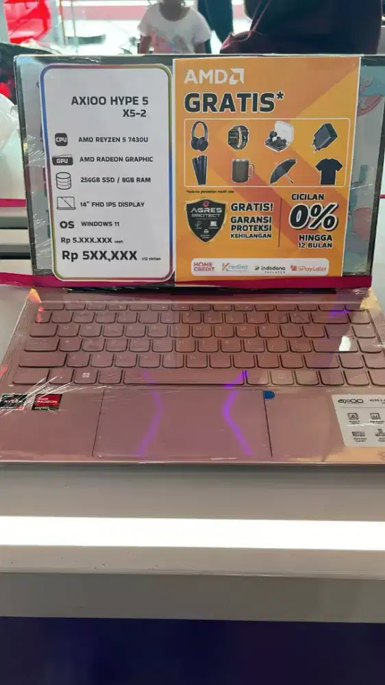 Laptop axio hype 5 promo cicilan ringan tanpa dp bisa sampai fre 1-2x