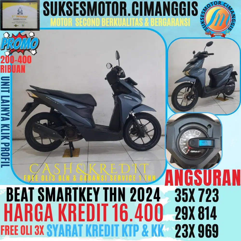 BEAT SMARTKEY PROMO TERMURAH CASHBACK UPTO 700RIBUAN FREE OLI 3BLN