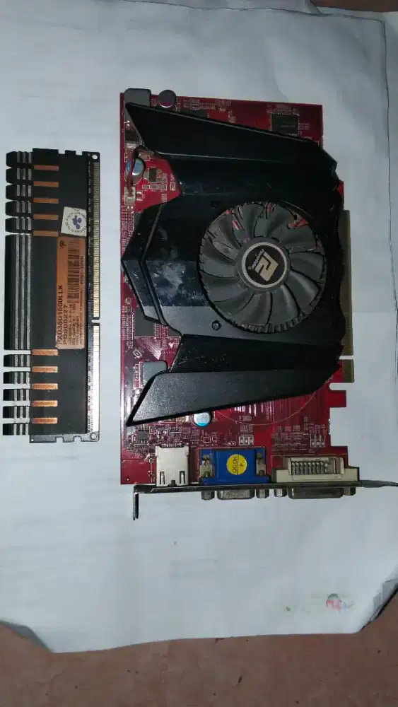 Ram 4Gb DDR3 dan VGA PowerColor 1Gb 128Bit DDR3