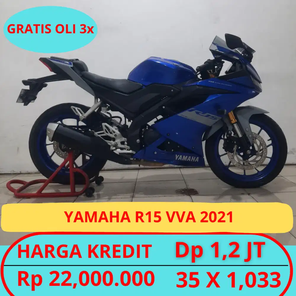 Yamaha R15 2021 Geransi Mesin. Gratis Oli 3x. Free Ongkir