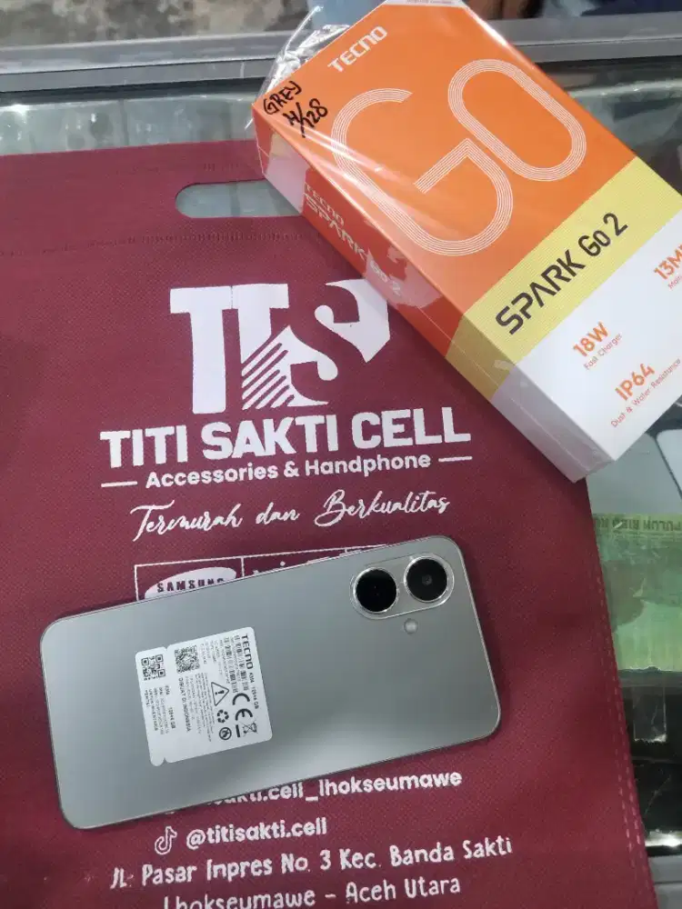 Tecno spark go 2 ram 6 promo garansi resmi baru segel pabrik