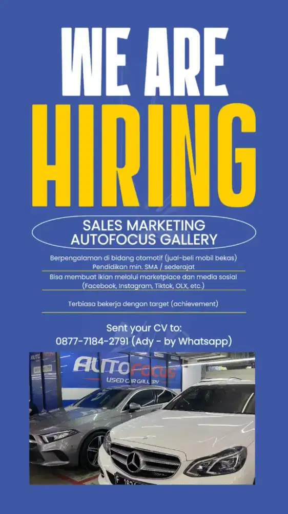 Sales/marketing used car