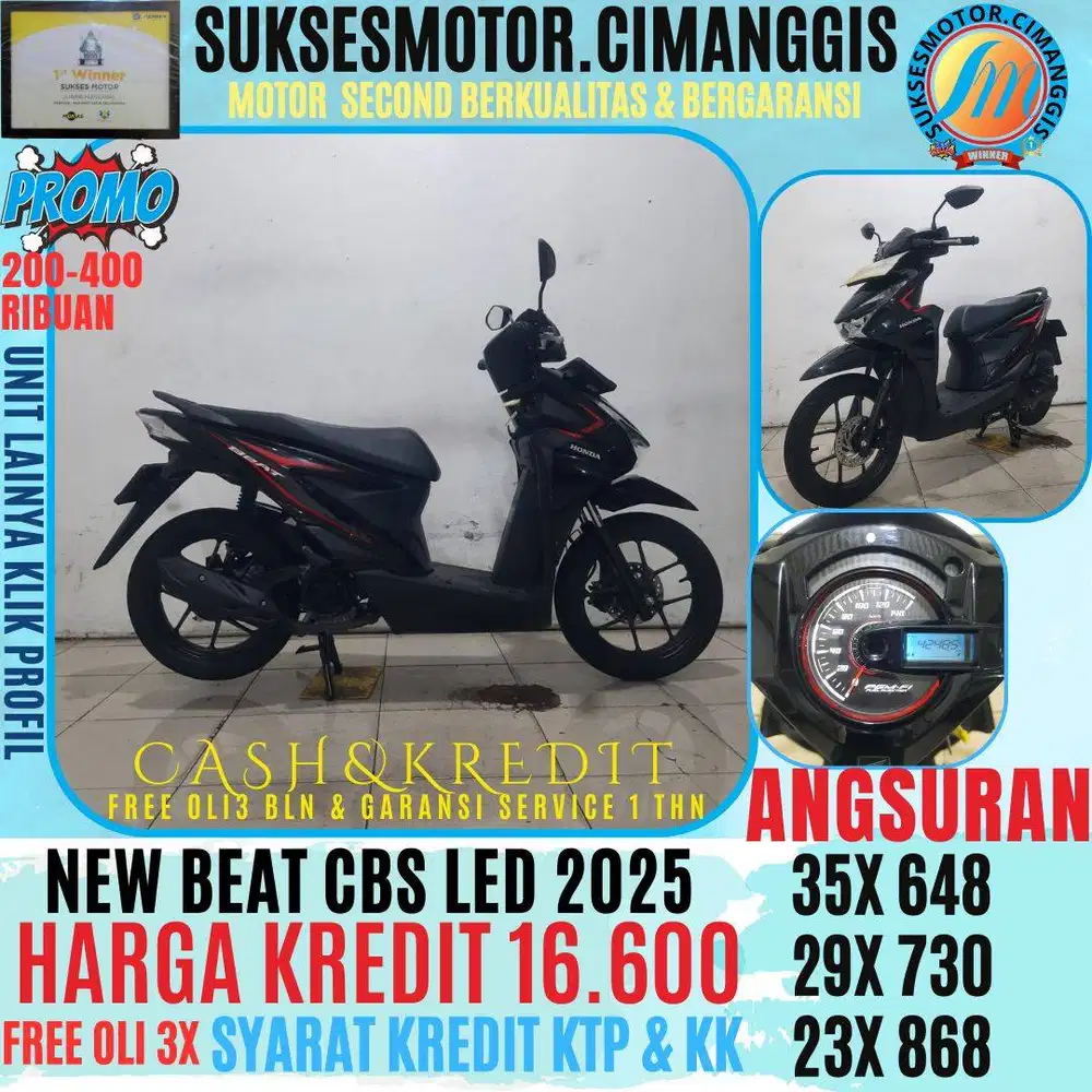 BEAT CBS PROMOTERMURAH CASHBACK UPTO 700RIBUAN FREE OLI 3BLN