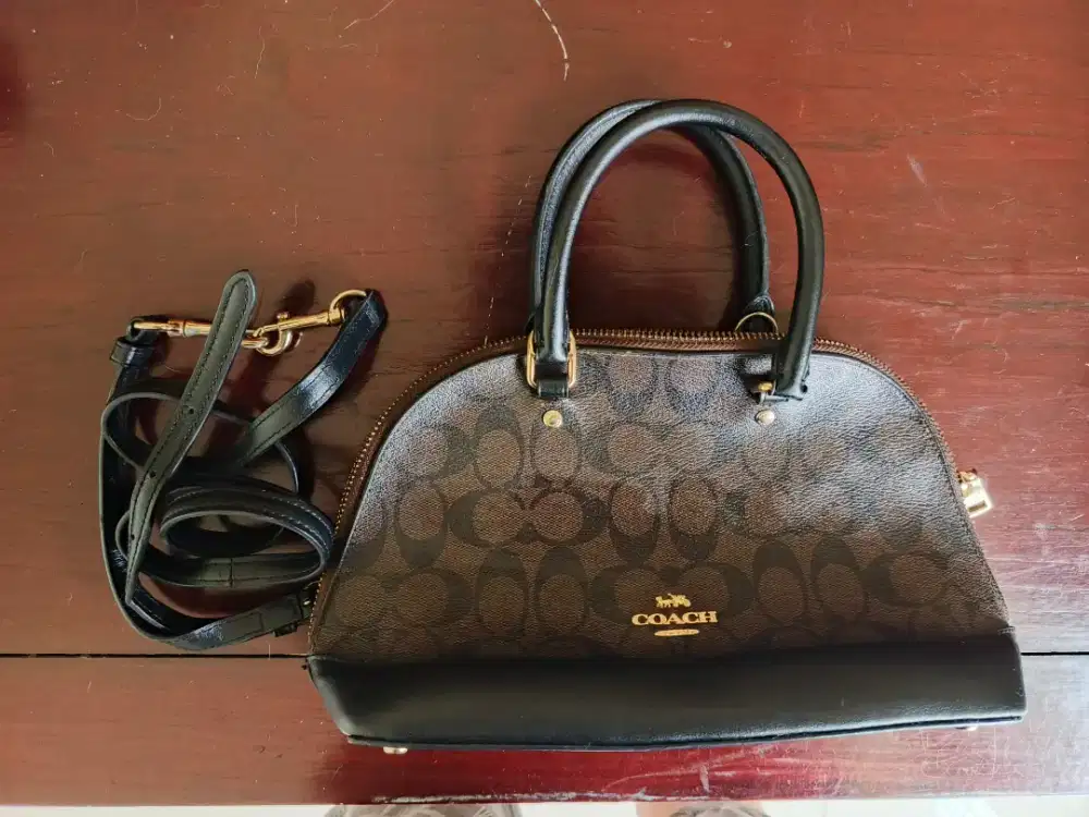 Tas Coach Coklat Tua