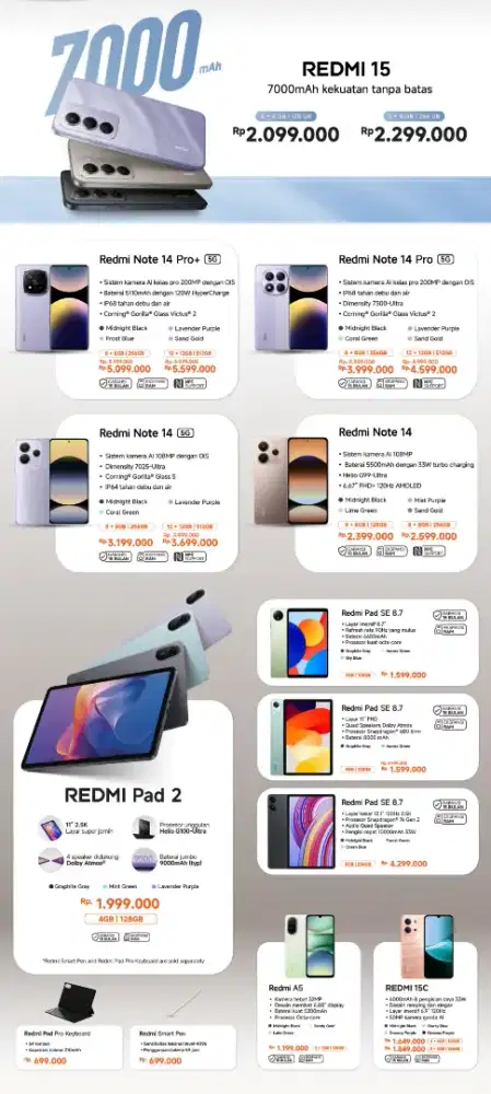 Xiaomi termurah garansi resmi 15 bulan