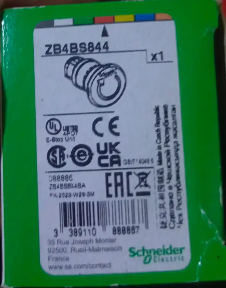 Schneider Emergency stop