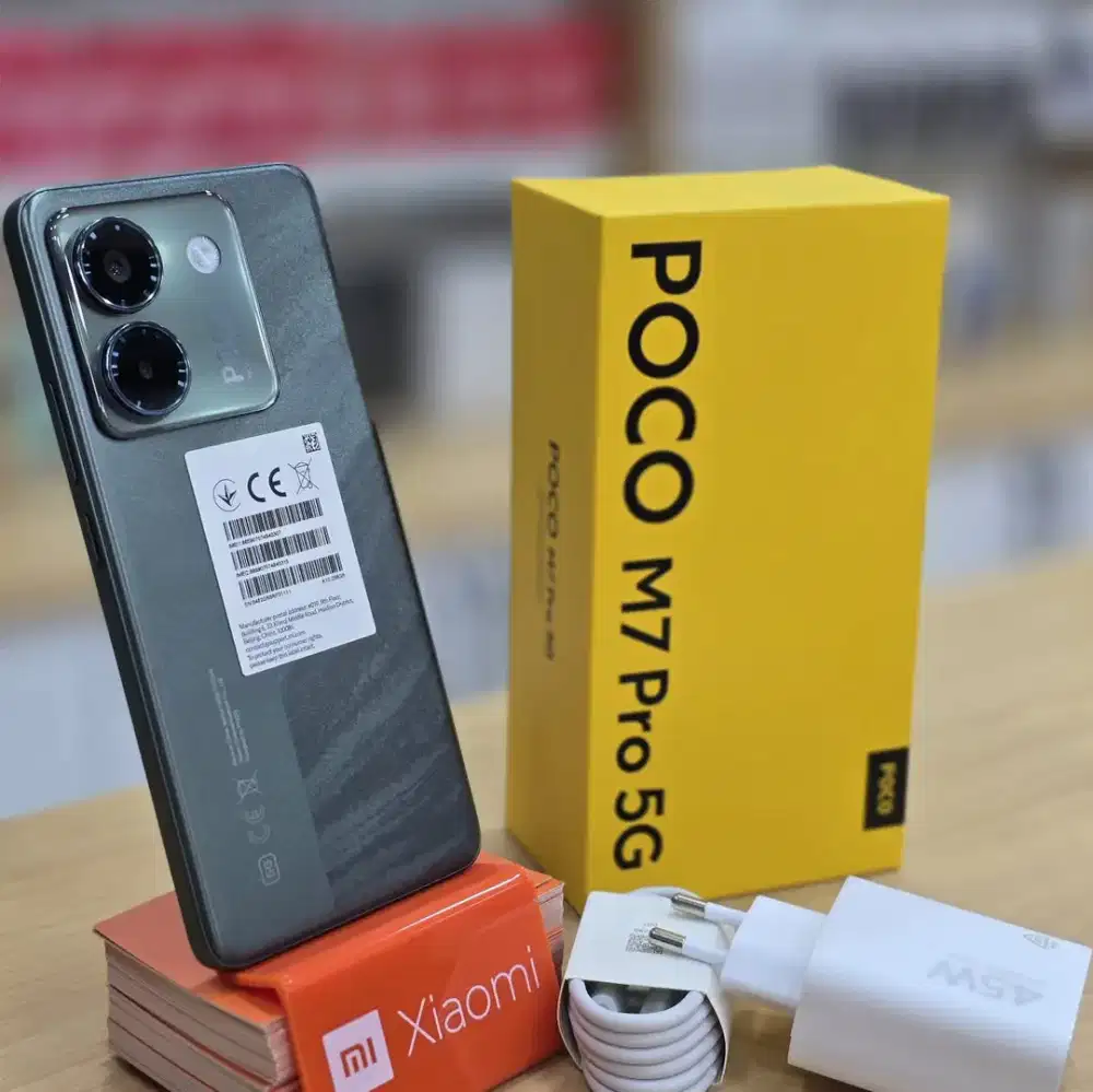 Poco m7 pro 5g black Murah Baru Ram 8/258 Garansi resmi Original