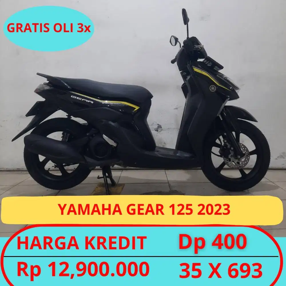 Yamaha Gear 125 2023 Geeansi Mesin. Gratis Oli 3x. Free Ongkir
