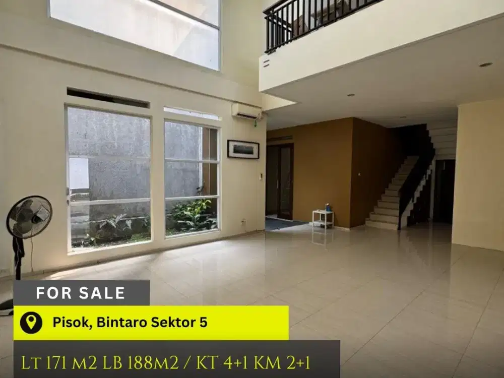 Dijual Rumah Bagus 2 lantai di Pisok Bintaro, Tangerang Selatan.