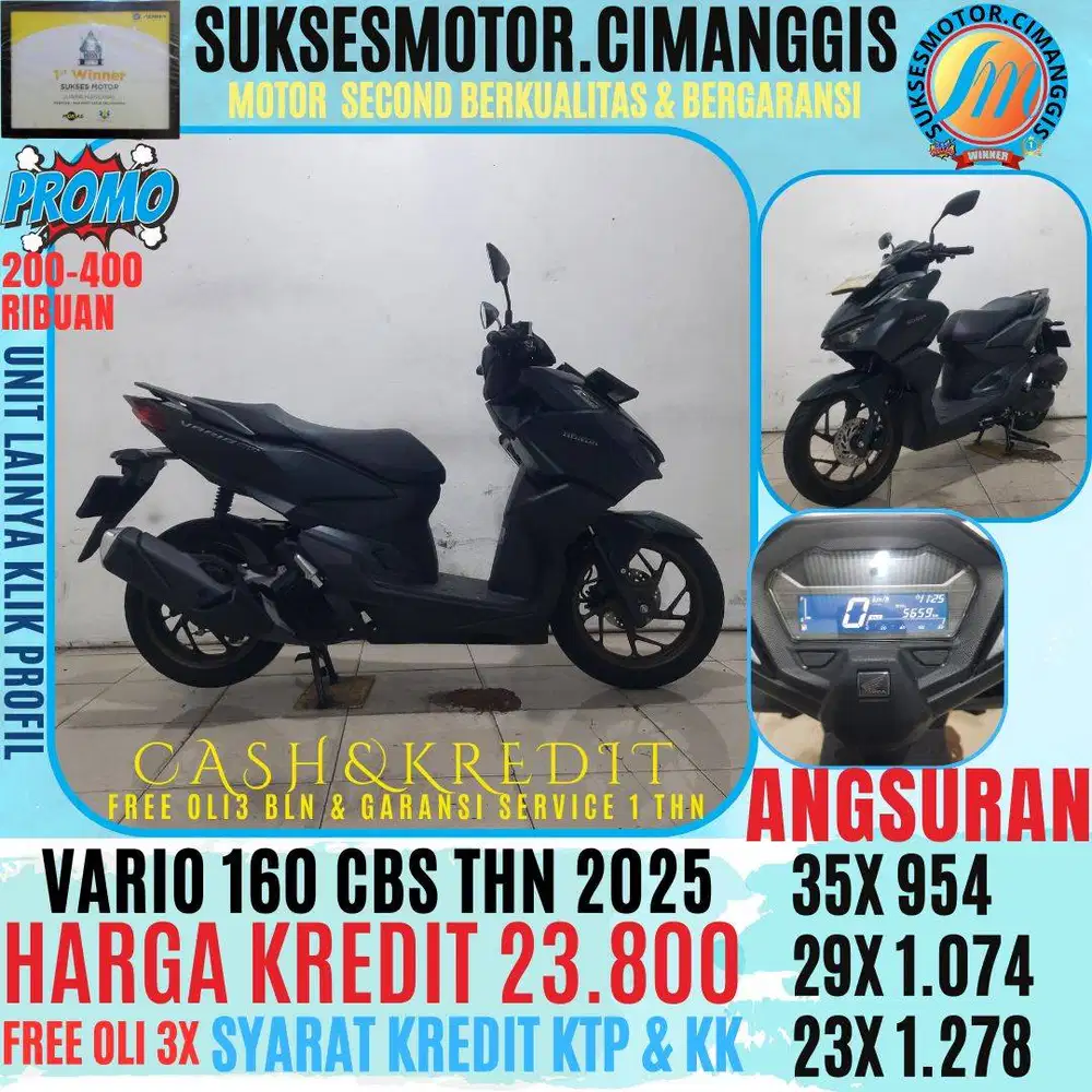 VARIO 160 CBS PROMOTERMURAH CASHBACK UPTO 700RIBUAN FREE OLI 3BLN