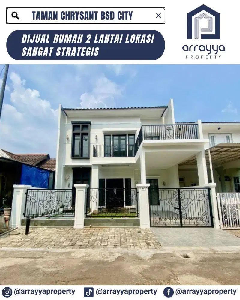 BRAND NEW HOUSE 2 LANTAI DI TAMAN CHRYSANT BSD *HRB195*