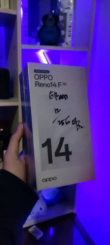 Oppo Reno 14f 5G 12/256 resmi NEW