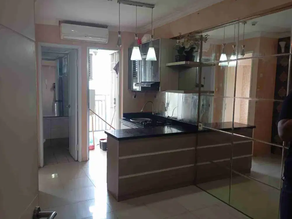 unit sewa apartemen Bassura tipe dua kamar kosongan bonus kitchen set