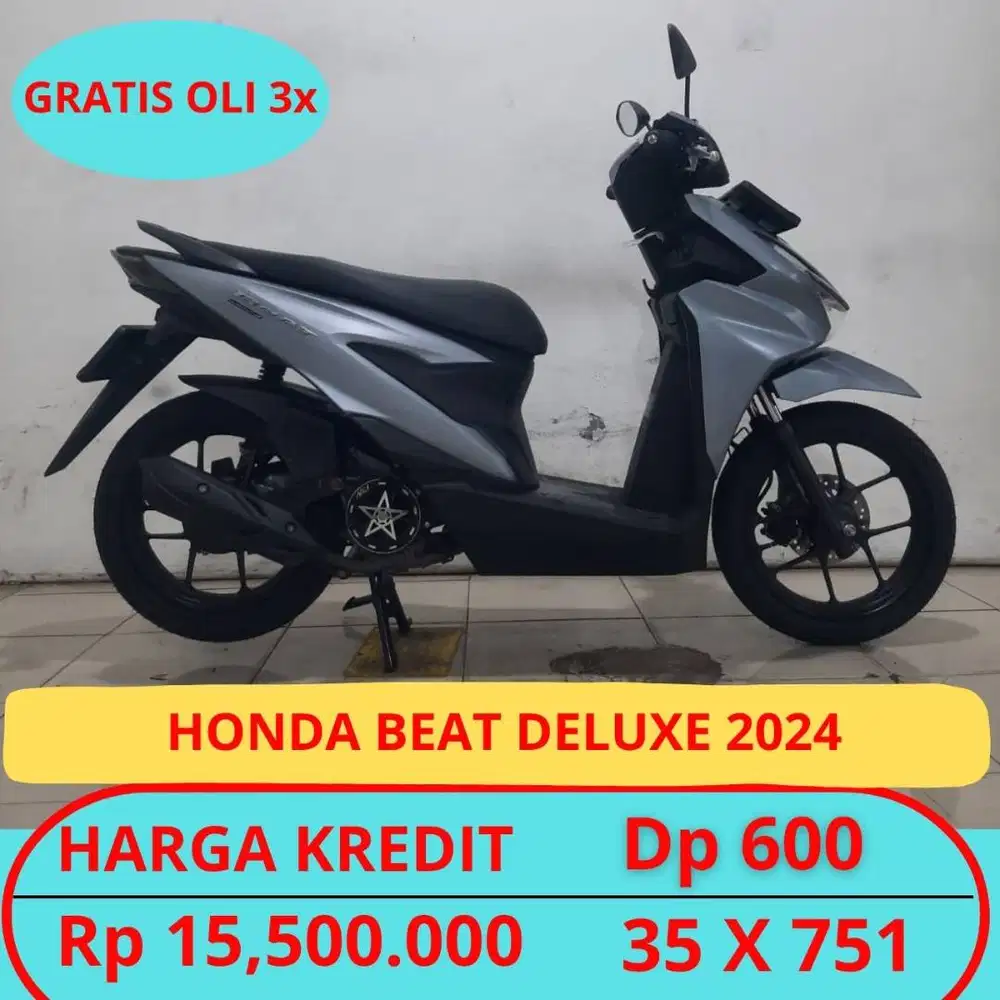 Honda Beat Deluxe 2024 Geransi Mesin. Gratis Oli 3x. Free Ongkir