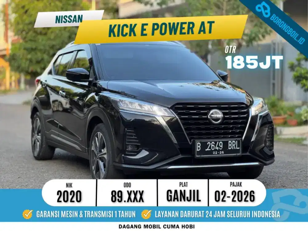 Nissan Kick E Power Matic 2020 Hitam SIAP PAKAI