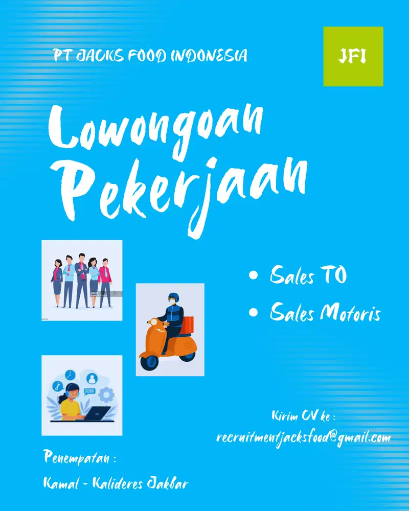 Lowongan Kerja Sales TO & Motoris