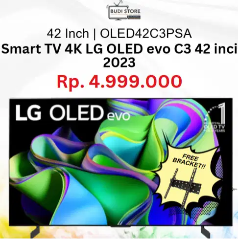 LG 42 Inch OLED42C3PSA Smart TV 4K OLED evo C3 42 inci 2023
