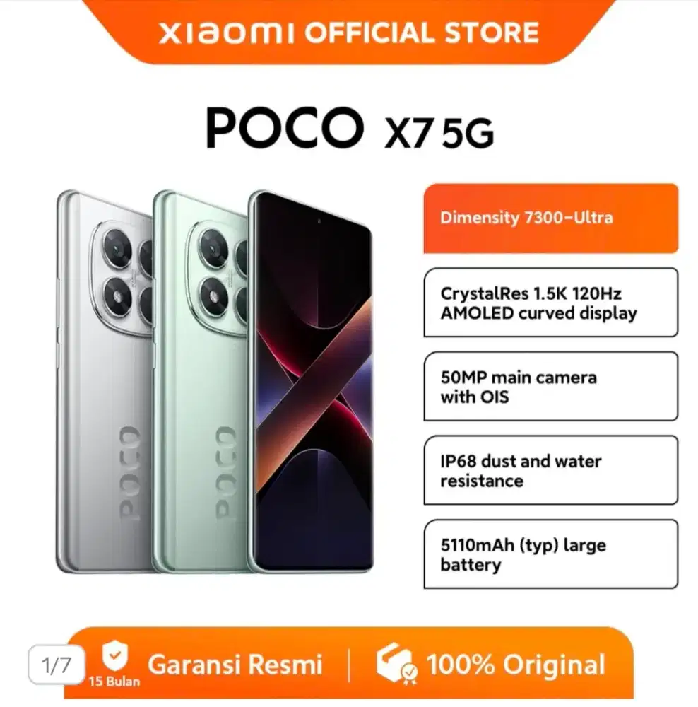POCO X7 5G | Dimensity 7300 Ultra