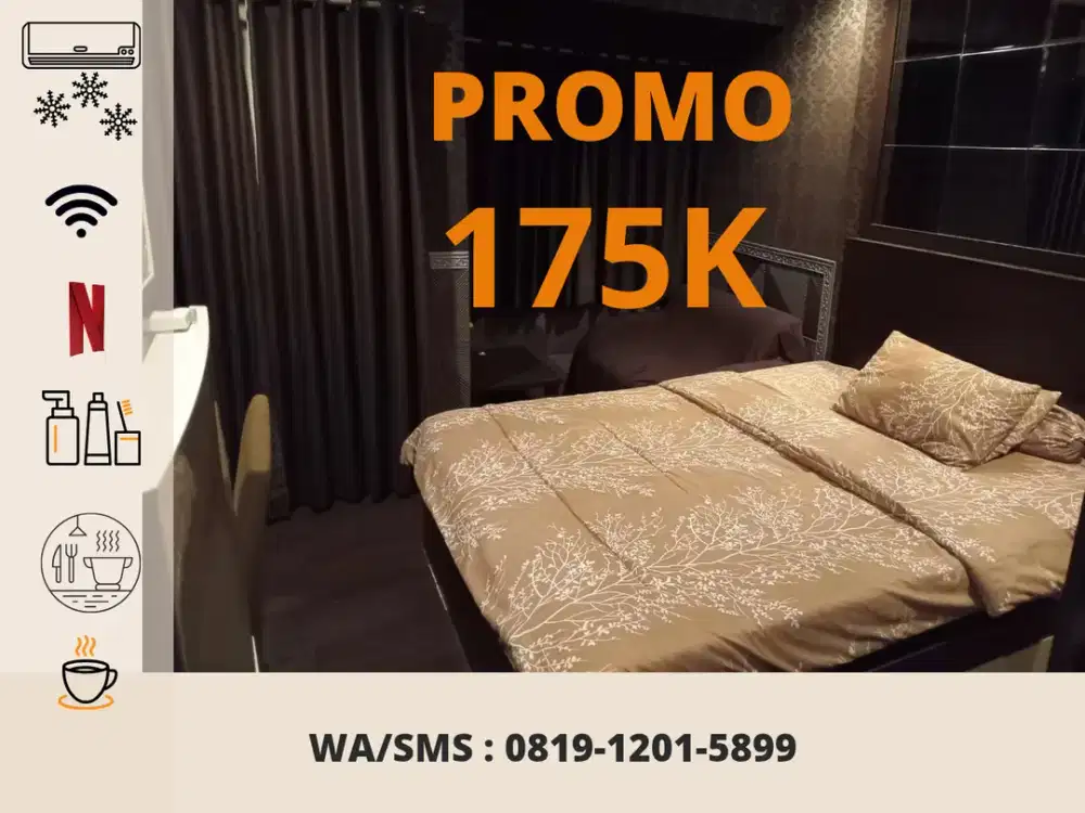 Promo Apartemen Harian Transit Margonda Residence 5 4 Mares 5 Mares 4 Depok Free Netflix