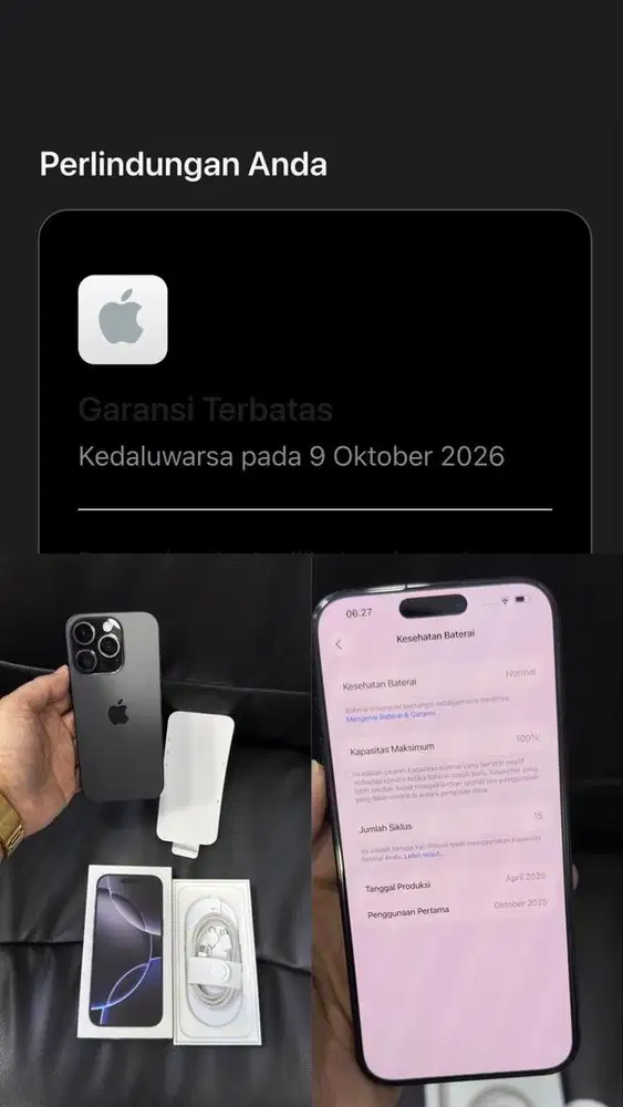 iphone 16 promax 256 baru 2 minggu!