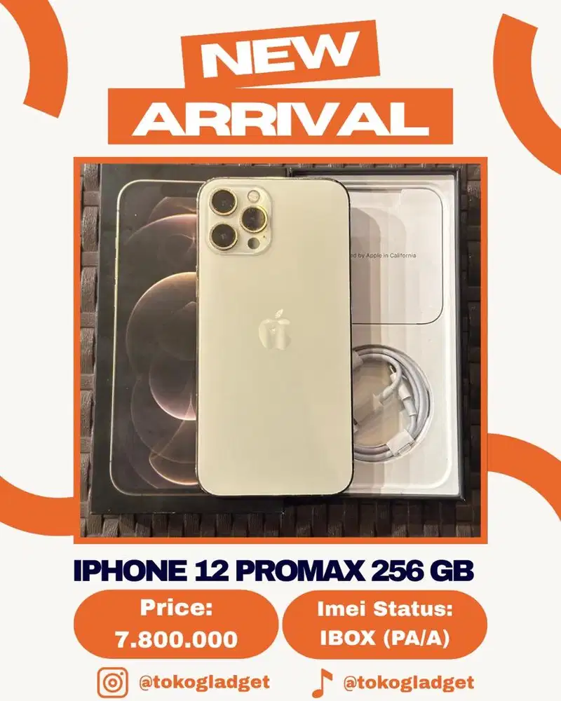 iPhone 12 Promax 256 Gb ex IBOX
