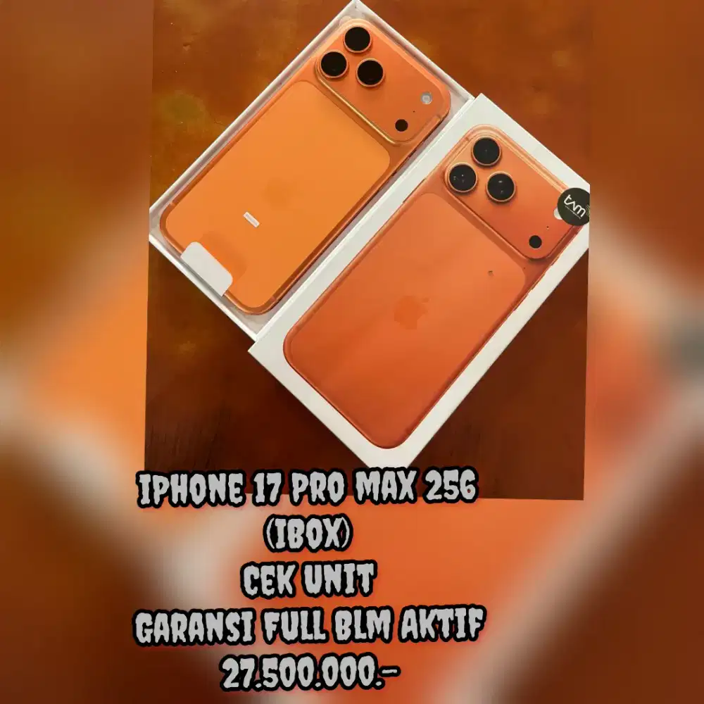 iPhone 17 Pro Max 256 (iBox) Cek Unit
