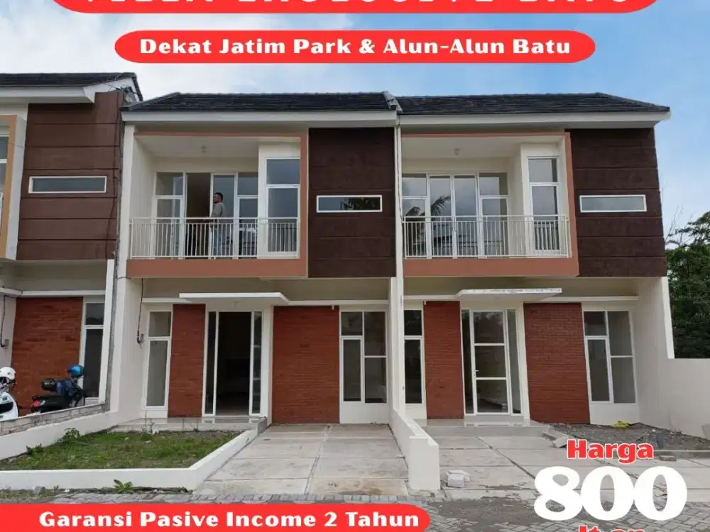 Villa Modern Junrejo Batu – 2 Kamar Tidur dan Kolam Renang