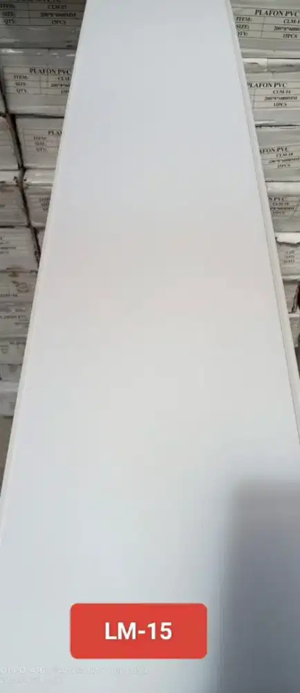 Plafon pvc laminating/doff tebal 8mm impor
