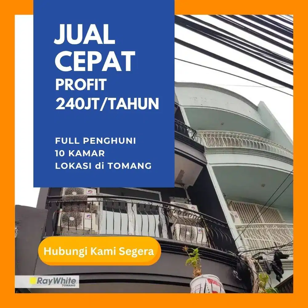 Kost Full Penyewa di Tomang – Potensi Untung Rp240Jt/Thn!
