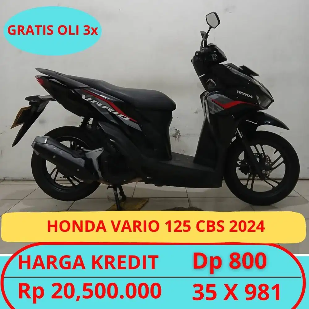 Honda Vario 125 Cbs 2024 Dp Murah Hanya 800 Ribu