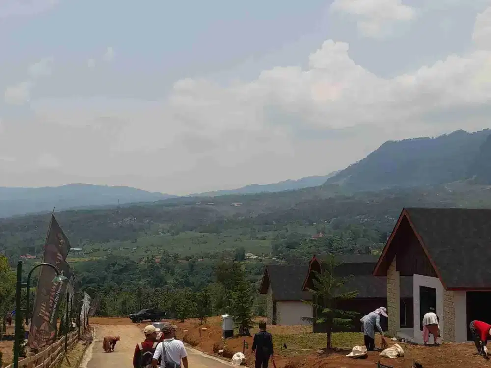 Tanah Kavling Siap Bangun SHM Nuansa EROPA Ada MINI GOLF Strategis Jalur Wisata Puncak 2 Bogor