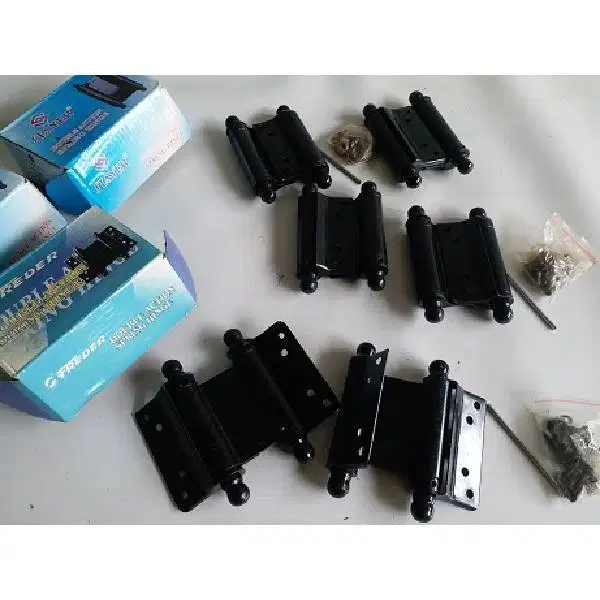 6 Biji engsel pintu cowboy antik New Old Stock