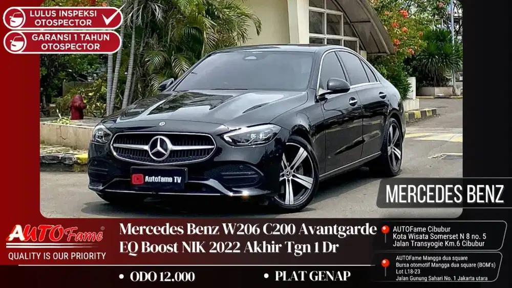 Mercedes Benz W206 C200 Avantgarde EQ Boost NIK 2022 Akhir Tgn 1 Dr