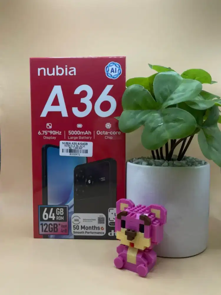 DISKON 150RIBUAN !!! NUBIA A36 RAM 12GB DUAL AI CAMERA