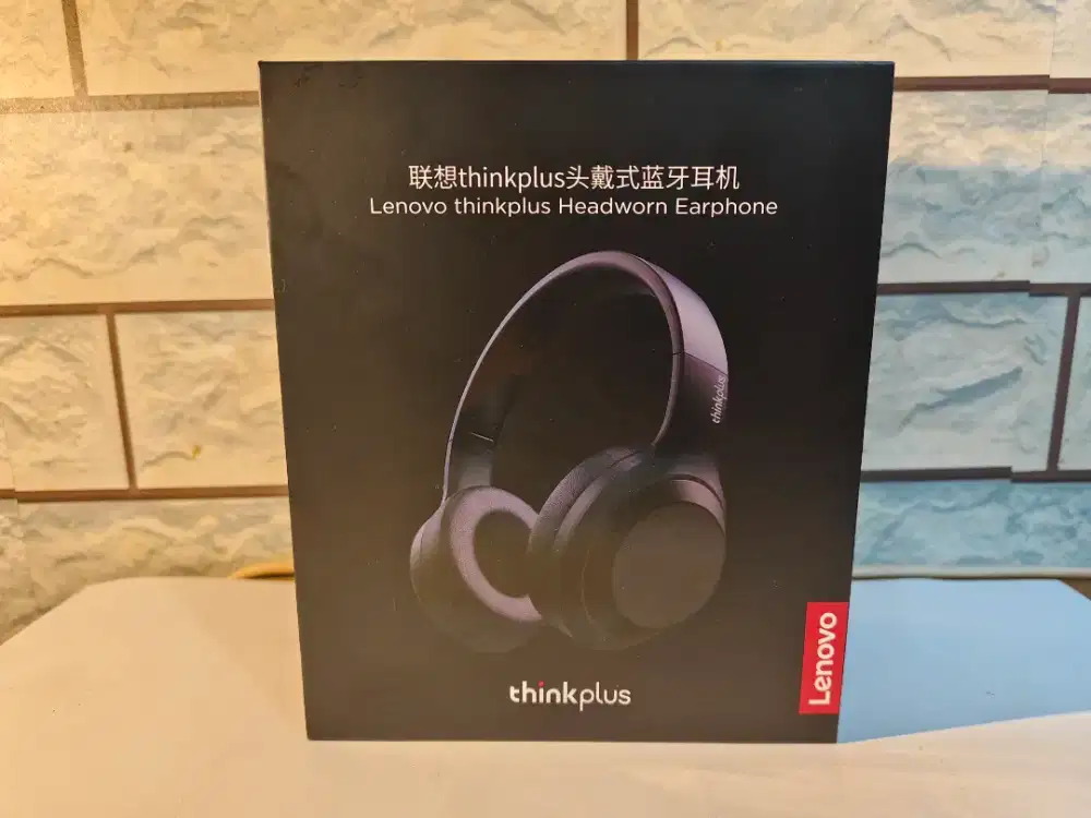 Headphone Bluetooth Lenovo White Cream