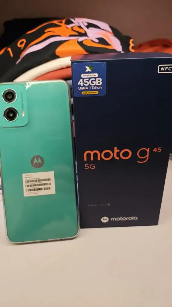 Handphone Motorola G45 5g fullset box mulus no minus