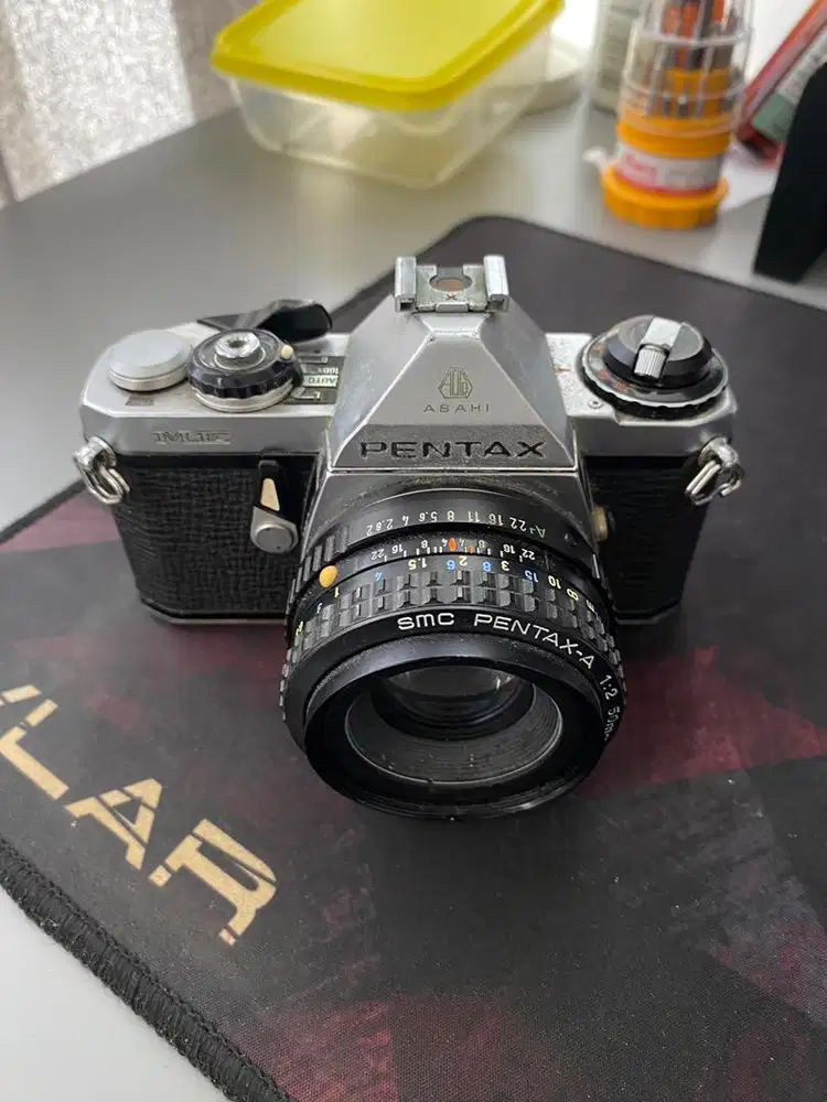 Kamera Analog Pentax ME + Lensa 50mm f2 - Full Berfungsi